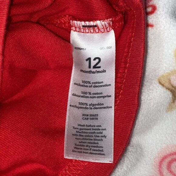 Carter’s Sugar and Spice 2-Piece Christmas Holiday Pajama Set 12M - Picture 6 of 7